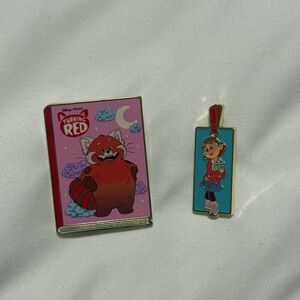 Disney Turning Red Pin Set - Red and Blue